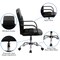 Emma and Oliver Mid-Back Leather and Mesh Swivel Task Office Chair with Arms